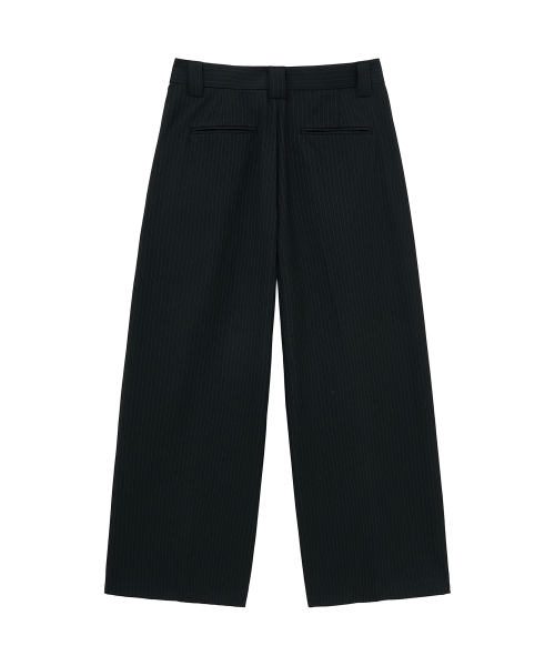 Широкие брюки в полоску (Black)