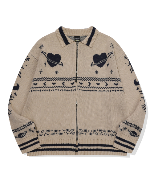 2-WAY Stella кардиган на молнии Cream