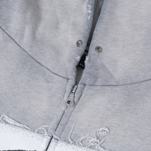 Old hollywood Zip-up hoodie (серый)
