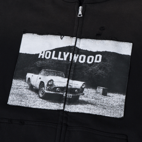 Old hollywood Zip-up hoodie (черный)