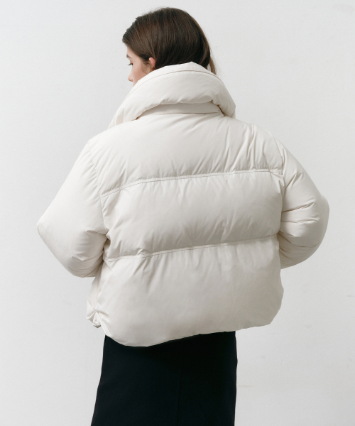 Пуховик Toggle High Neck Goose Down Ivory