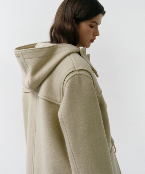 Полупальто дафлкот из бэби-альпаки Beige