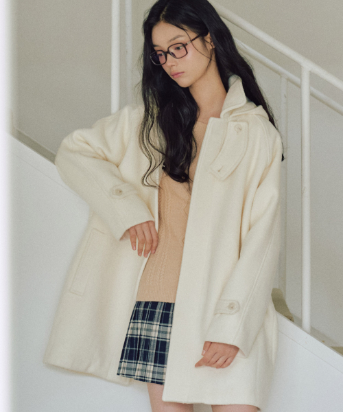 Freya Classic Hooded Coat [IVORY]