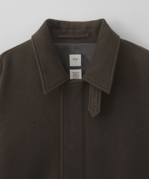 Library Wool Mods Coat (Charcoal Brown)