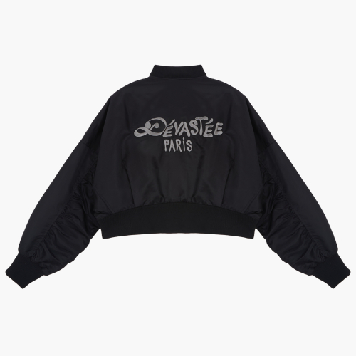 Укороченный бомбер DEVASTE BLACK (S5FWOW005)