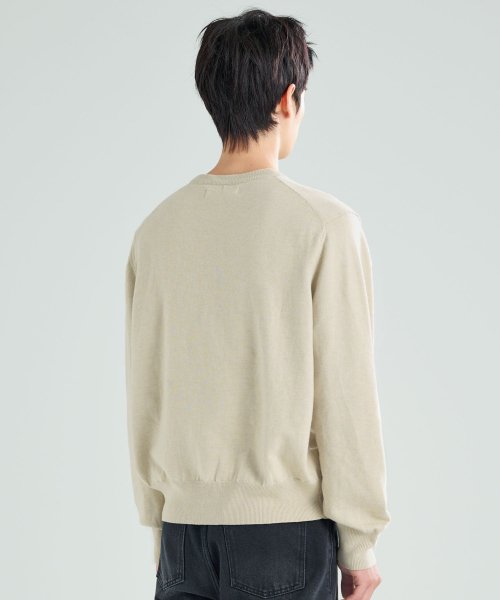 Пуловер Plain V-neck Oatmeal