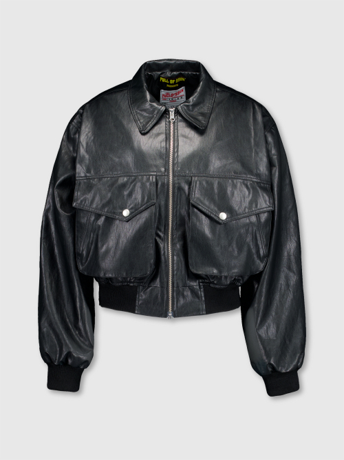 Sin City — графический кожаный жакет (Black)