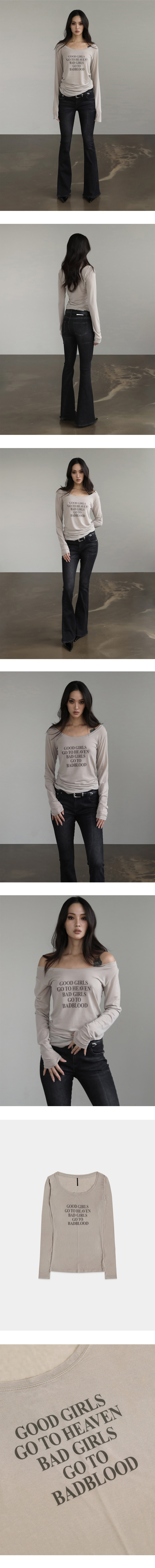 MUSINSA | BADBLOOD Bad Girls Loose Fit Top - Sand