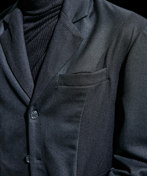 Two type mixed Jacket черный