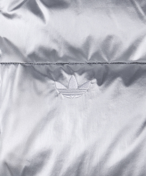Короткий пуховик puff - Silver / KV2676