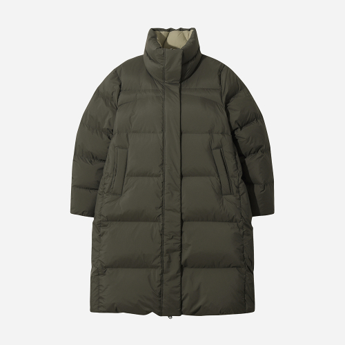 Женский двусторонний пуховик D7 (D.CHARCOAL GREY)