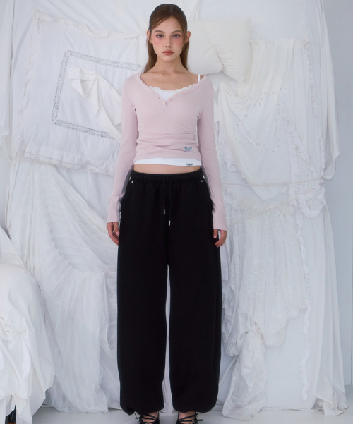 Back Point 2Way Sweatpants [черный]