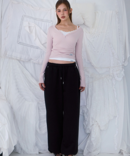 Back Point 2Way Sweatpants [черный]