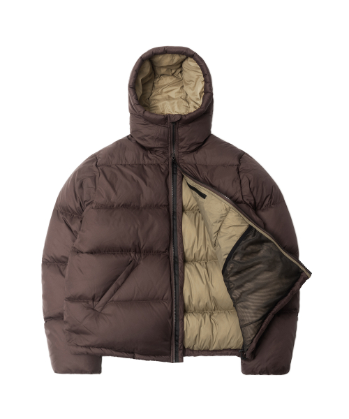 RG Duck Down Heavyweight Hoodie Jacket (Brown)