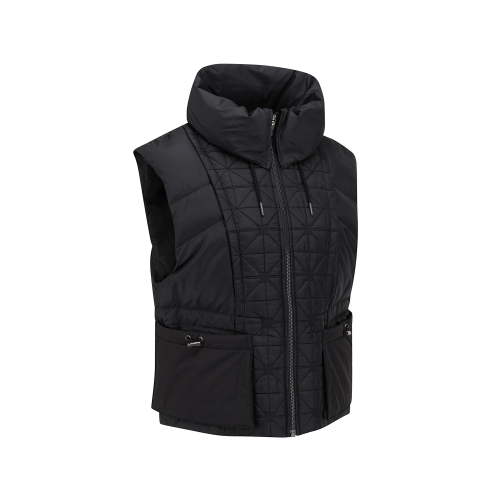 WOMEN WI HIGH NECK DOWN VEST_BK
