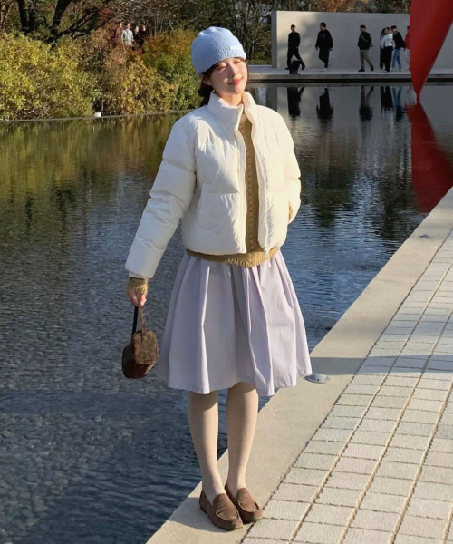 (Woman) RDS Essential короткий пуховик — Ivory