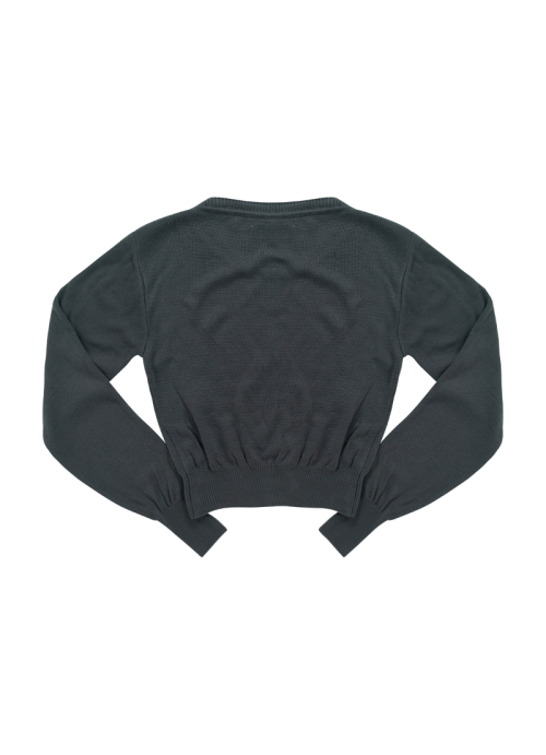 MOLLY CROP трикотаж / угольный