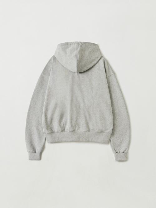 Базовый худи на молнии (Melange Gray)