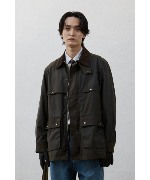 Wax Coated Hunting куртка - Dark Green