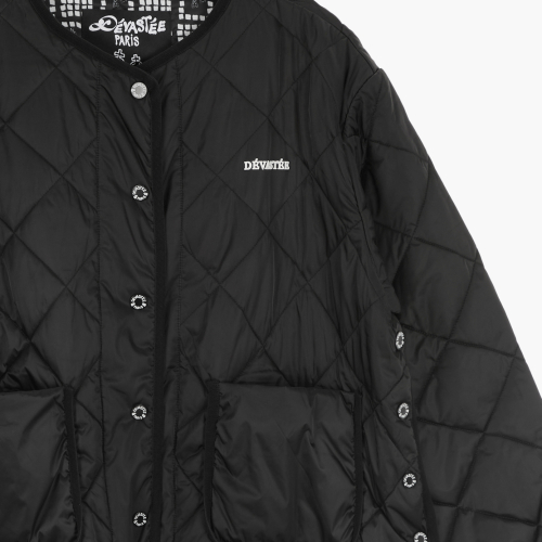 Легкий круглый пуховик BLACK (S5FWPD001)