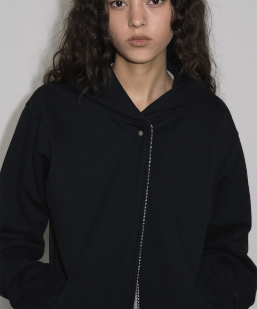 Худи на молнии regular, Black