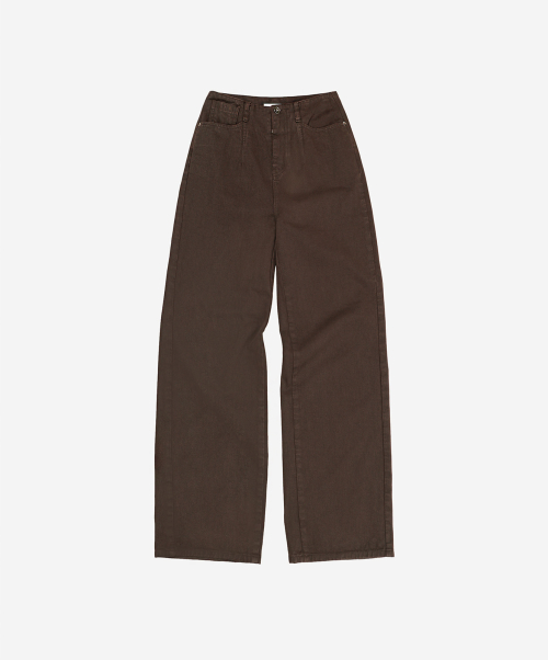 Джинсы с вытачками и эффектом окрашивания, Brown