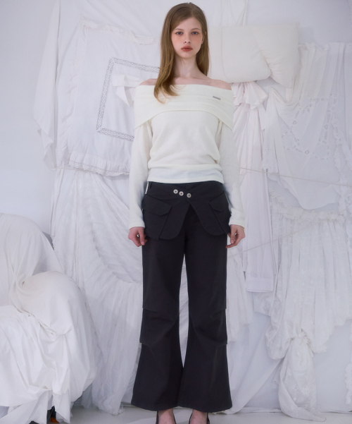 Skirt Layered Bootcut брюки [угольный]