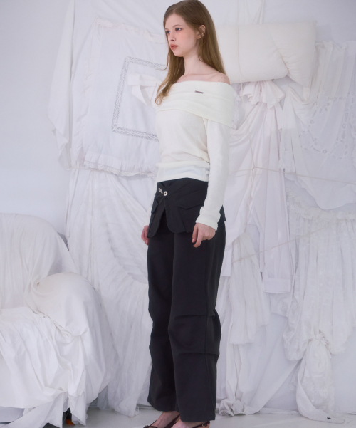 Skirt Layered Bootcut брюки [угольный]