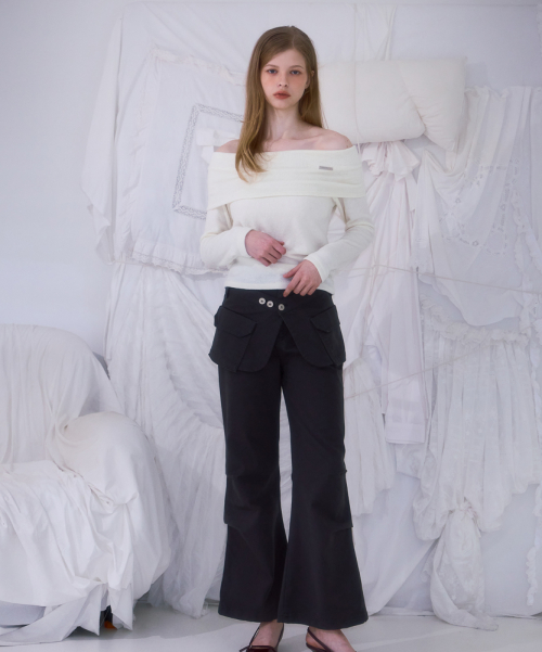 Skirt Layered Bootcut брюки [угольный]