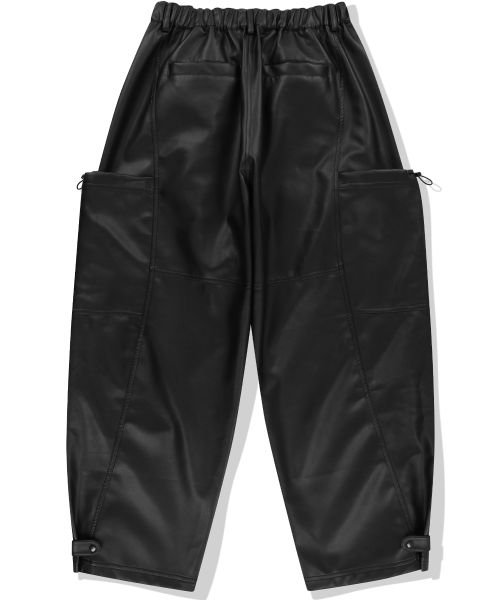 Big Pocket One Tuck карго брюки - чёрный