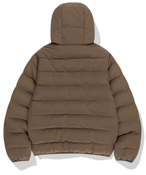 444 Logo Lightweight Puffer куртка - коричневый