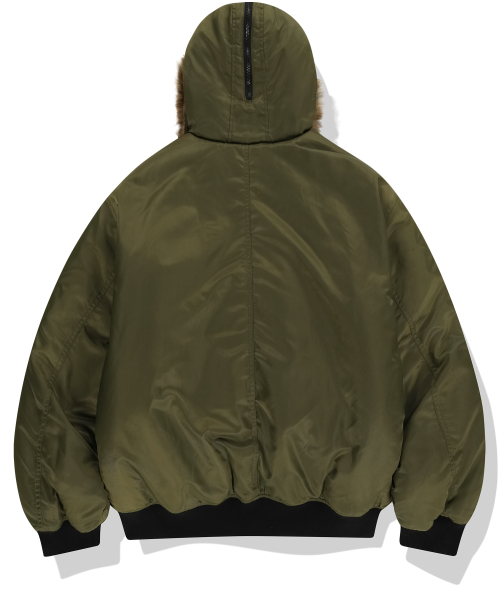 мех Hooded N2B бомбер куртка - хаки