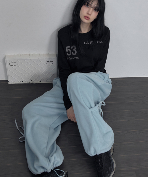 Hem Pocket Fleece брюки небесный синий