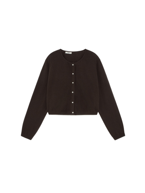 G CLASSIC LOOSE FIT CARDIGAN (DARK коричневый)