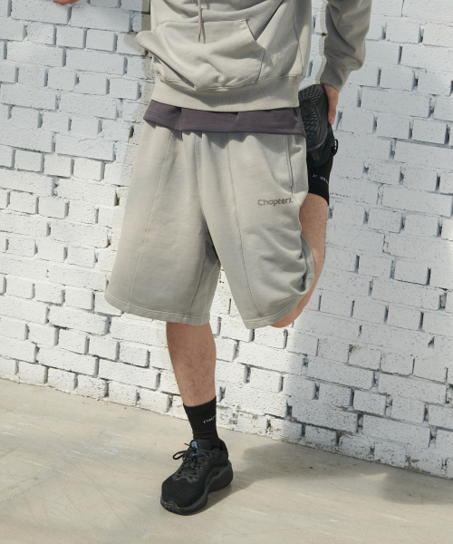 Широкие бермуды пигментного окрашивания (Grey)