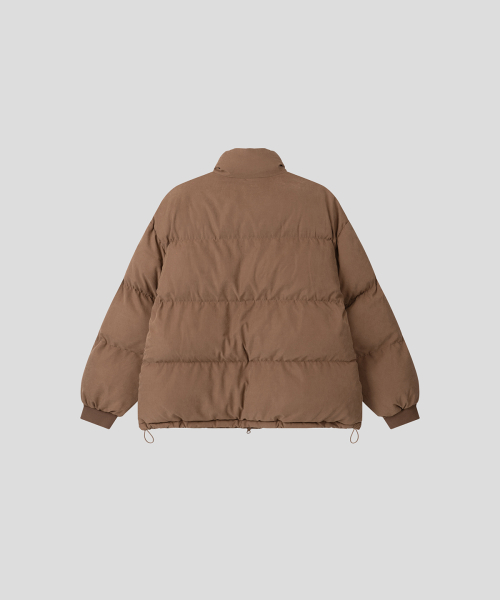 Короткий пуховик из шерсти [Brown]