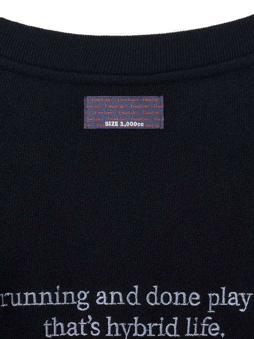 SLOGAN SWEATSHIRT [чёрный]