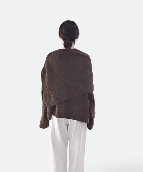 Свободная футболка с кейп-слоем Seri 2pcs комплект, Dark Beige