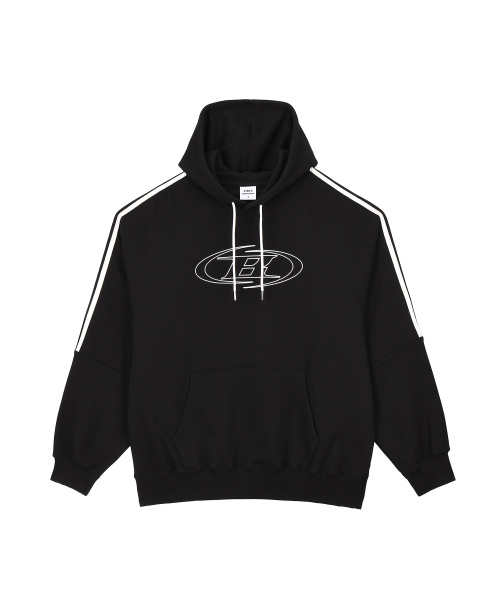 STROKE B TRACK LINE HOODIE [чёрный]