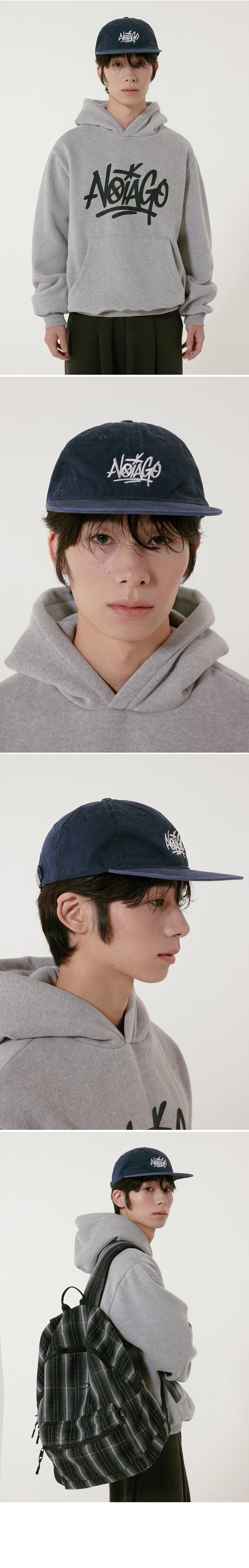 GRAFFITI LOGO SNAPBACK - 2 COLORS NAVY
