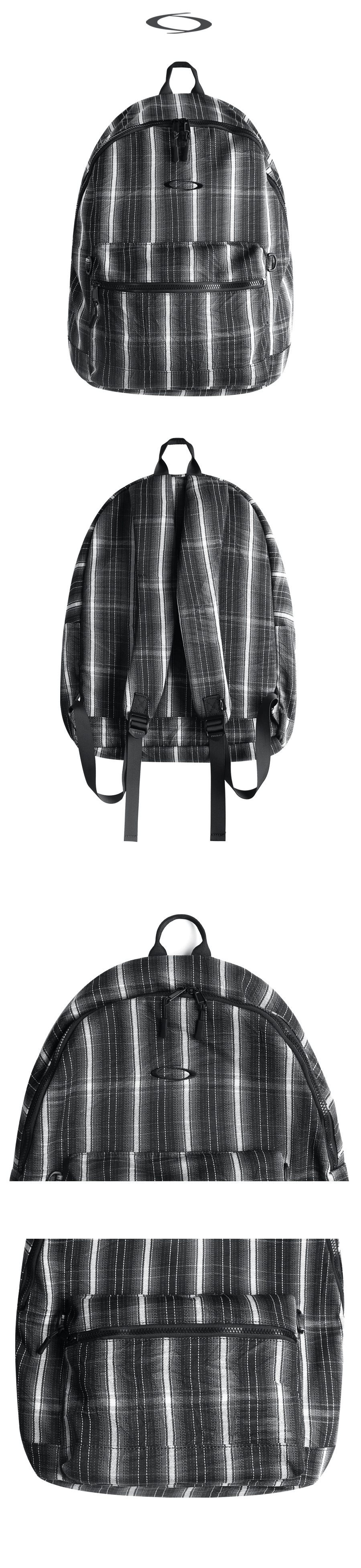 OVER CHECK BACKPACK - 2 COLORS BLACK