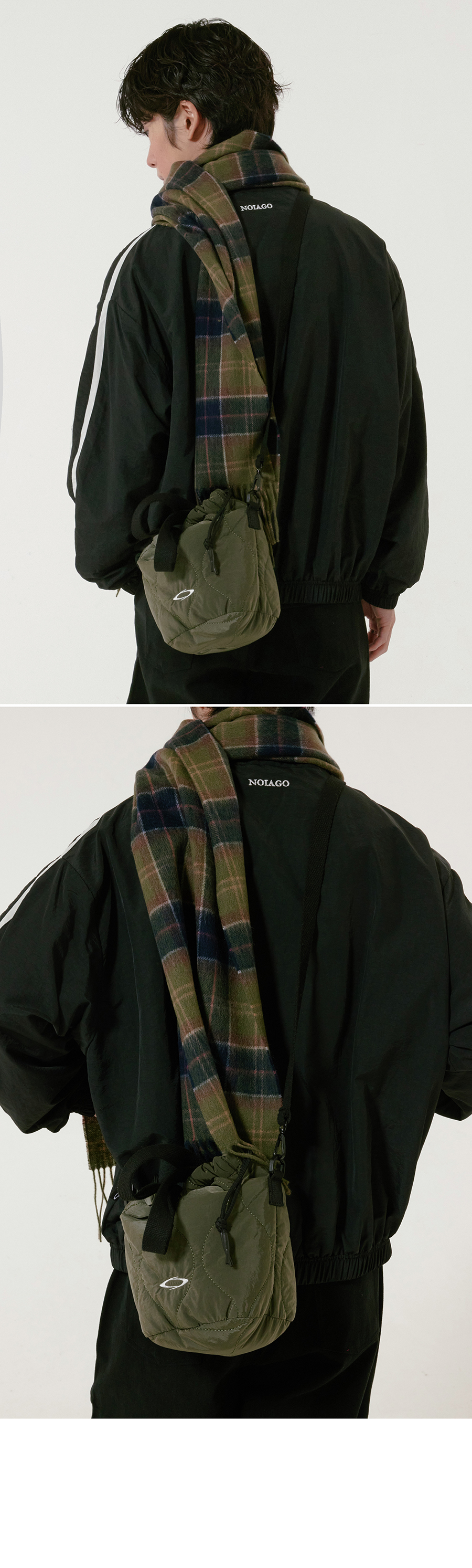 TWO-WAY QUILTING BAG - 2 COLORS KHAKI
