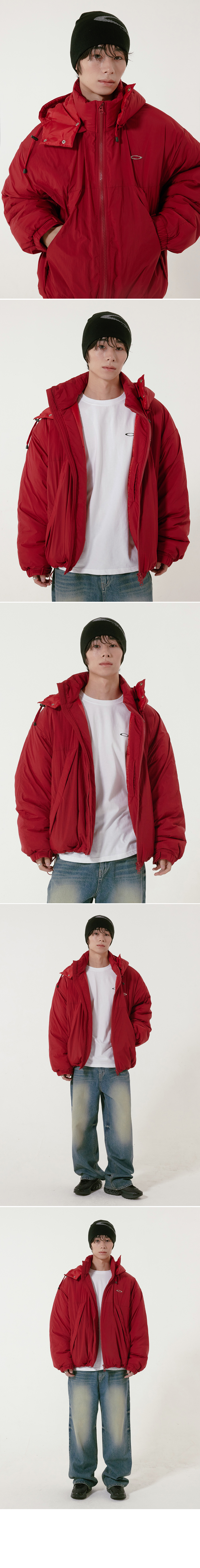 LIGHT HOOD PADDED JACKET - 2 COLORS BROWN