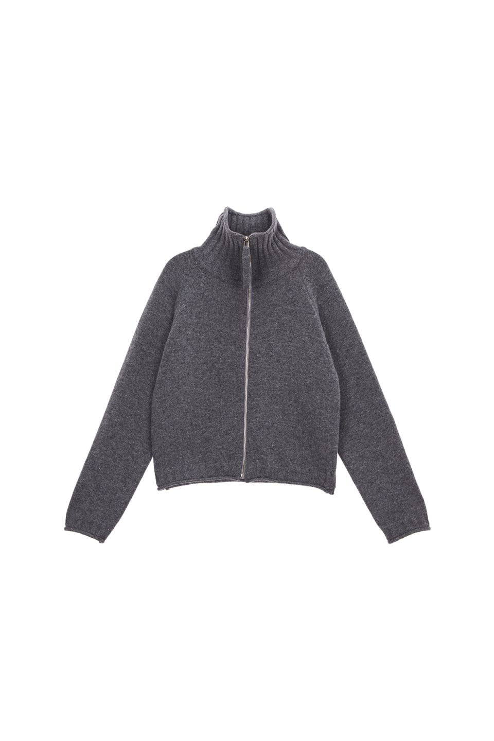 MUSINSA公式 | MATIN KIM SPELL POINT KNIT ZIP UP IN GREY