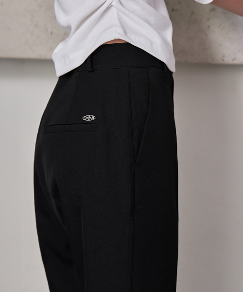 SIGNATURE ESSENTAIL BOOTCUT SLACKS, BLACK