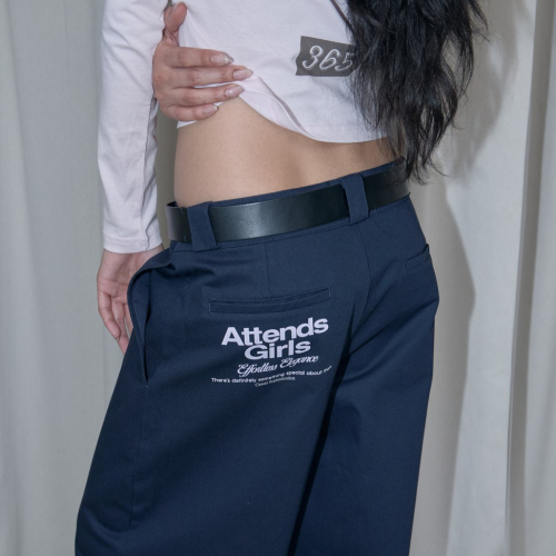 Attends girls chino pants (Navy)
