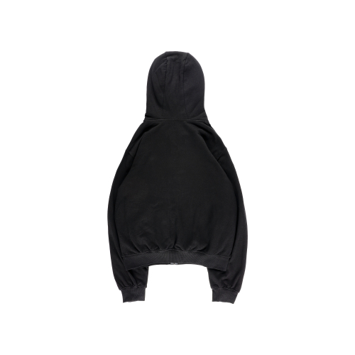 EXP WARLD LOGO HOODIE ZIP UP BLACK