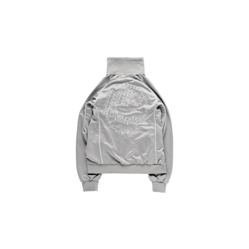 AAS LOGO TRACK ZIP UP JACKET CHACOAL