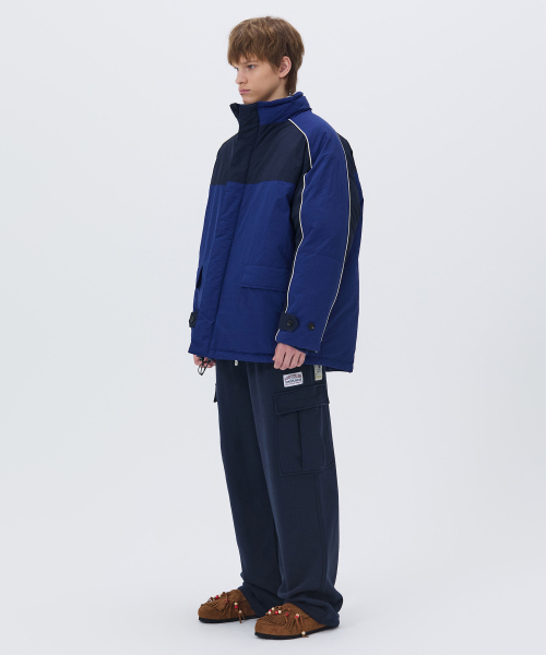 COLOR BLOCK PADDING JUMPER BLUE