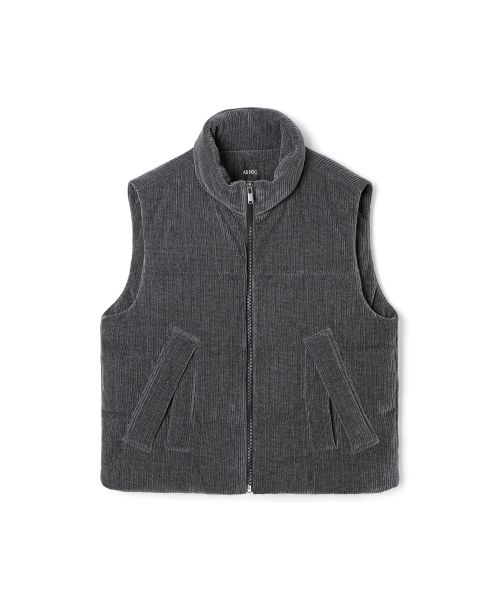 Мужской вельветовый жилет (DK-GREY) (HBAVE20)